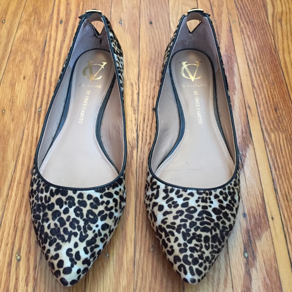 Vince Camuto leopard flats